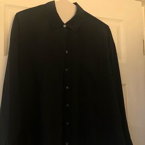 BLACK 100% SILK EVERLANE BLOUSE — practically new!